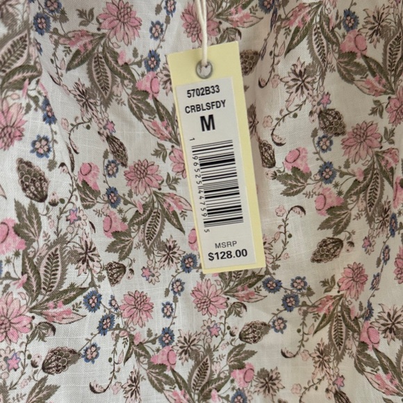 Max Studio Floral Puff Sleeve Blouse - Picture 9 of 9